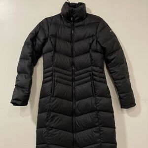 Columbia Down Coat Womens XS Omni Heat Parka Black Puffer 650 Full Zip